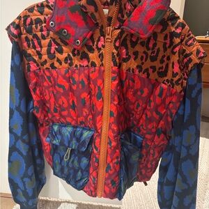 Farm Rio Multicolor Leopard Print Jacket